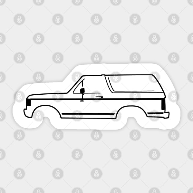 1987-1991 Ford Bronco Sticker by The OBS Apparel